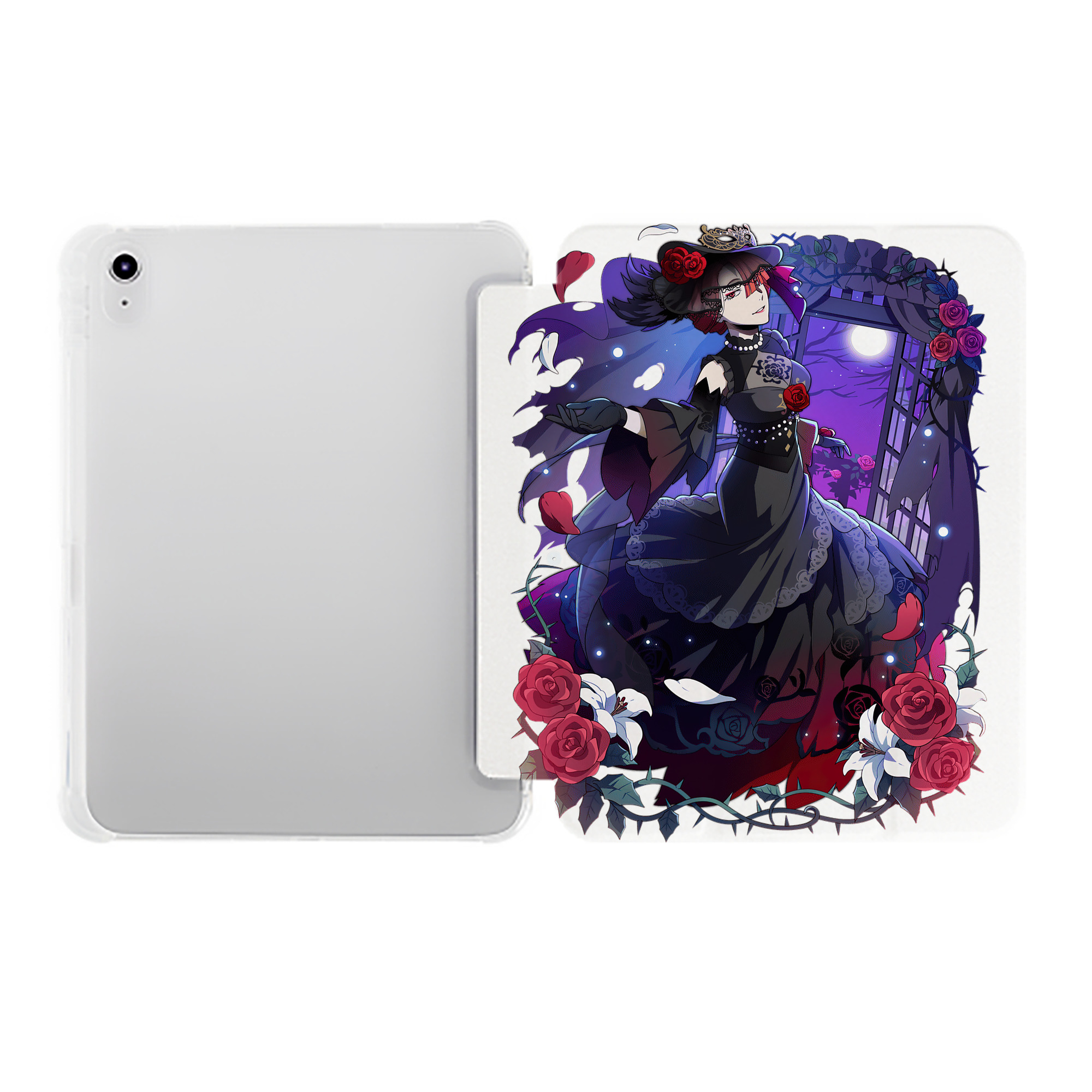 （画像用） 文豪ストレイドッグス Bungo Stray Dogs IPad ケース ペン収納付き 三つ折りスタンド PUレザー×シリコン 対応機種9.5/10.5/10.9インチ